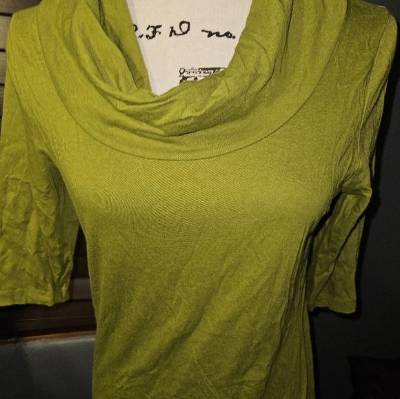 Merona Womans Half Sleeve Green Shirt Size S - Picture 4 of 11
